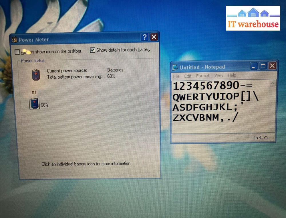 Compaq Presario Cq40 14’ Laptop Core 2 Duo Cpu / 3Gb Ram 500Gb Hdd Win Xp ~