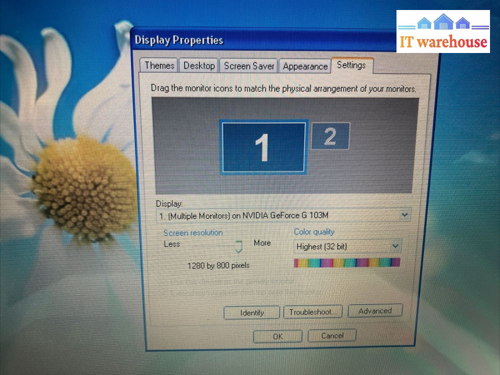 Compaq Presario Cq40 14’ Laptop Core 2 Duo Cpu / 3Gb Ram 500Gb Hdd Win Xp ~