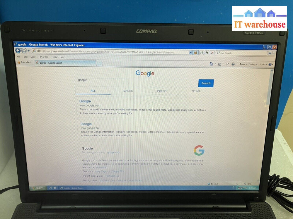 ~ Compaq Presario V6000 15.4" Laptop Celeron M 430 1.73GHz 512MB 100GB HD XP Pro