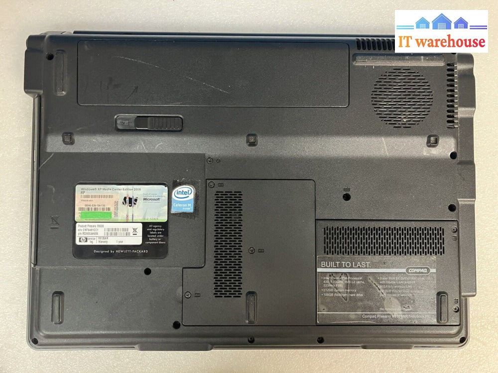 ~ Compaq Presario V6000 15.4" Laptop Celeron M 430 1.73GHz 512MB 100GB HD XP Pro