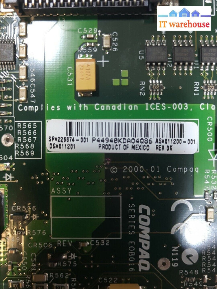 - Compaq Smart Array 532 SCSI Controller Card 226874-001 011200-001  
