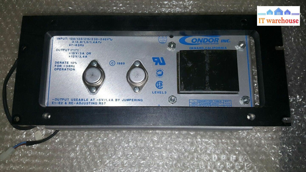 Condor D.C. Power Supply DC 02-31931-0001 / 02- 91113-0001 Rev E