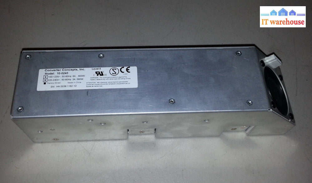 CONVERTER CONCEPTS 100-120V-600W 220-240V-560W 10-0243