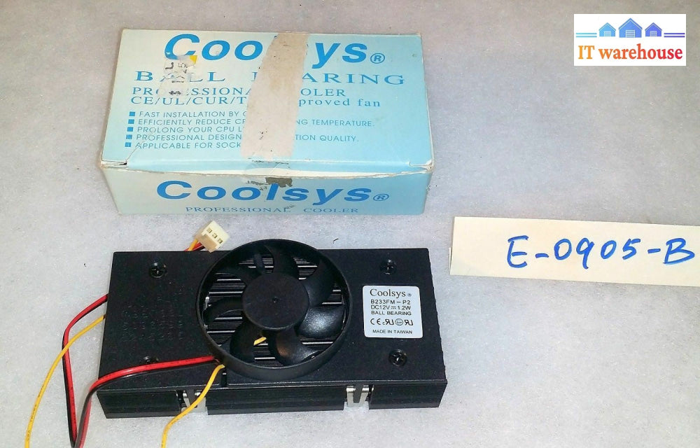 Cooler Coolsys B233FM-P2 Slot 1 Intel P II Celeron PIII CPU fan  50x50x10mm- NEW