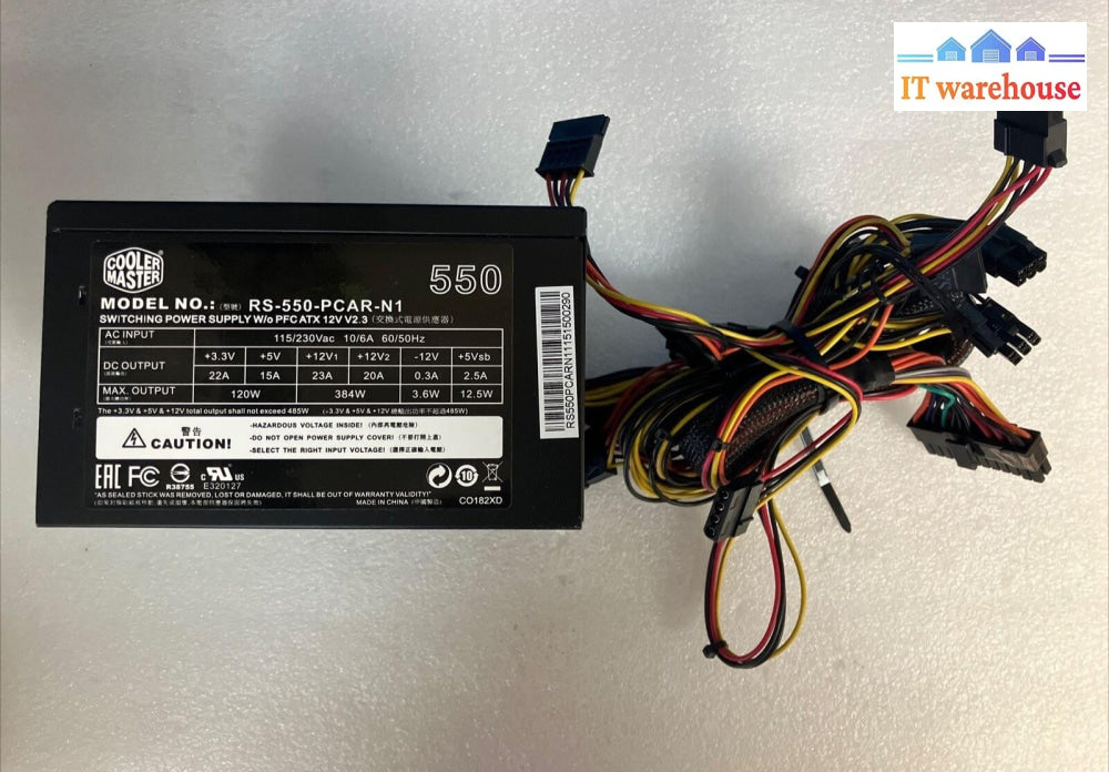 Cooler Master 550W Switching Power Supply Model  rs-550 -amaa-b1 550w +