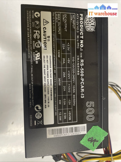 Cooler Master Desktop RS-500-PCAR-I3 Power supply