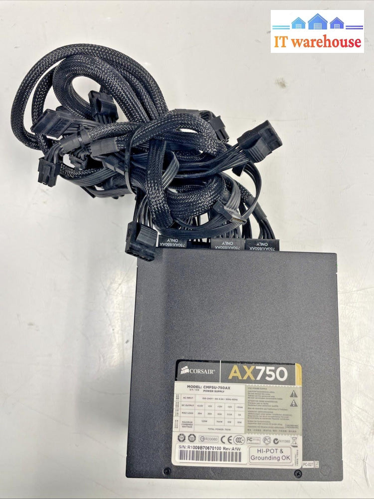 Corsair AX750   750W Fully Modular power supply  +