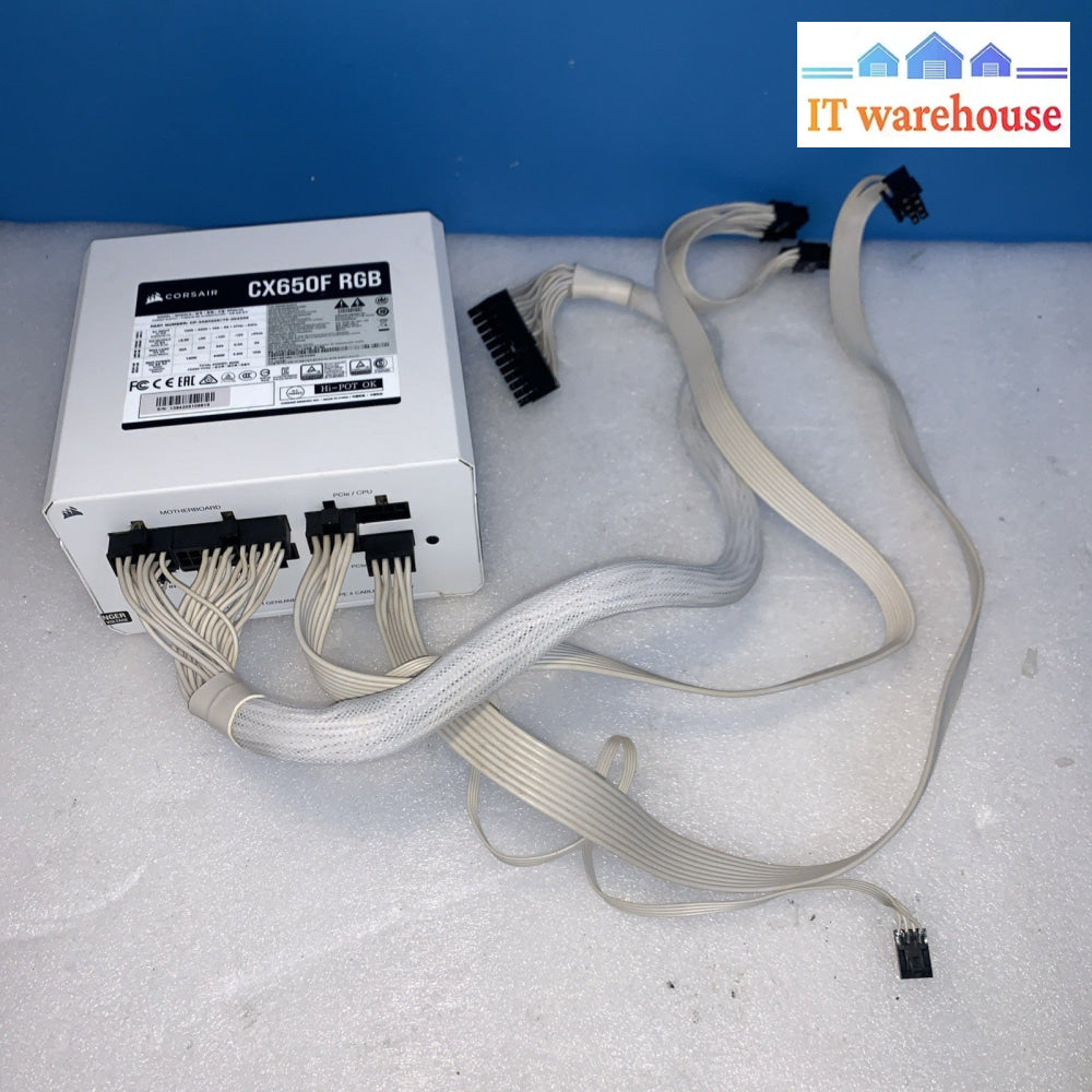 Corsair CX650F RGB 650W Power Supply Module - CP-9020226 (missing SATA Cables)