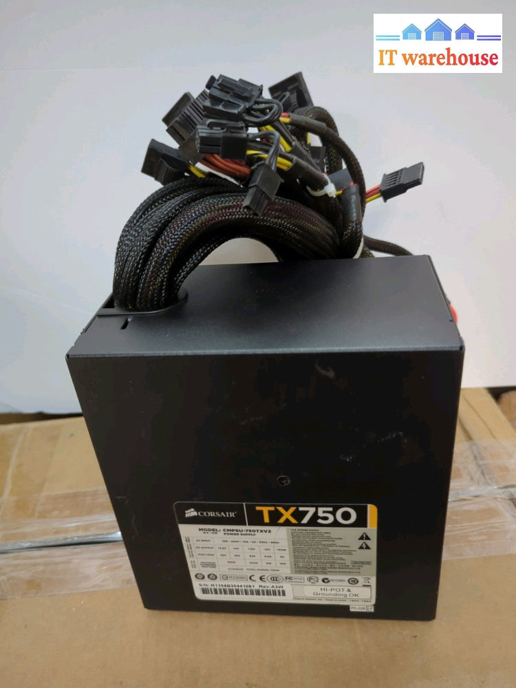Corsair TX750 750W 80 Plus Power Supply (4 + 4 CPU 4X 6 + 2 PCI-E) TESTED