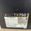 Corsair TX750 750W 80 Plus Power Supply (4 + 4 CPU 4X 6 + 2 PCI-E) TESTED