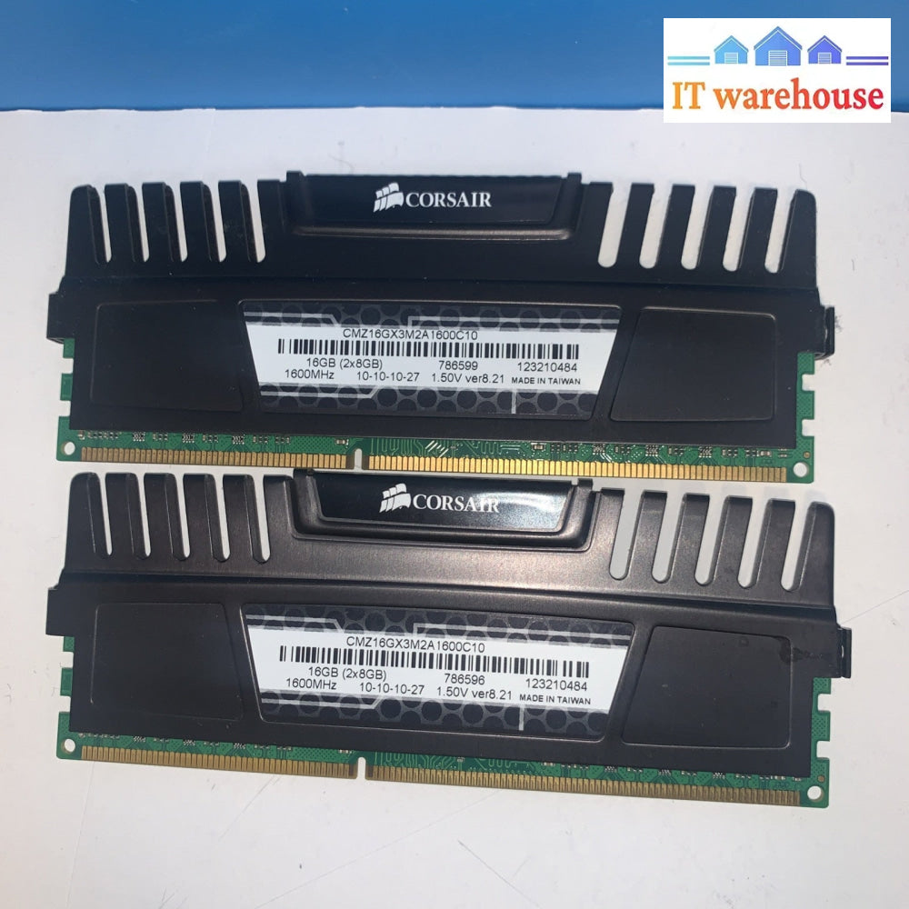 Corsair VENGEANCE 16GB 2x8GB 1600MHZ CMZ16GX3M2A1600C10 240pin DIMM Memory