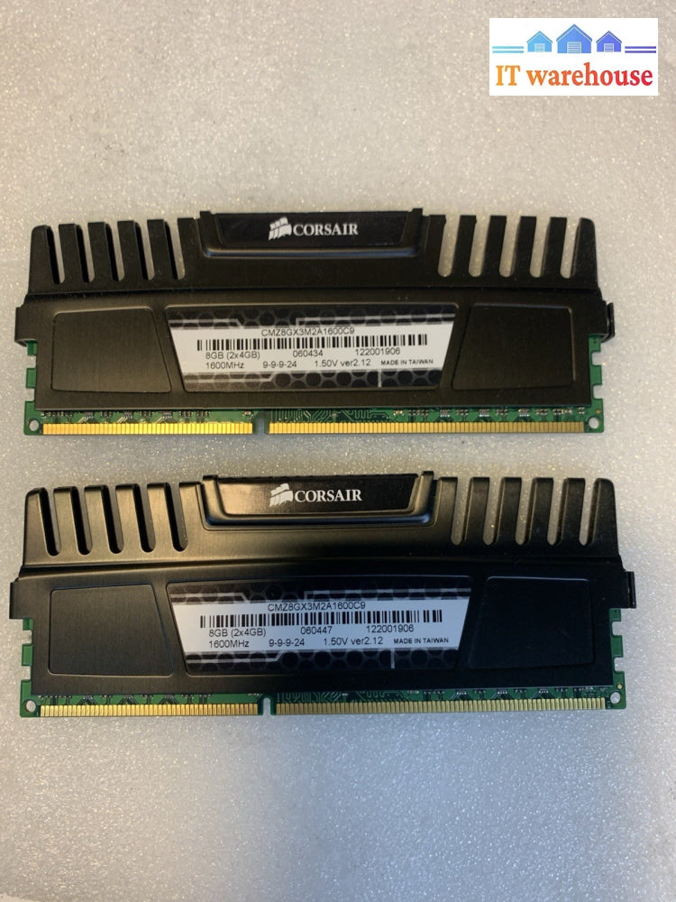 Corsair Vengeance 8GB (2×4GB) DDR3 1600MHz CMZ8GX3M2A1600C9 Desktop RAM