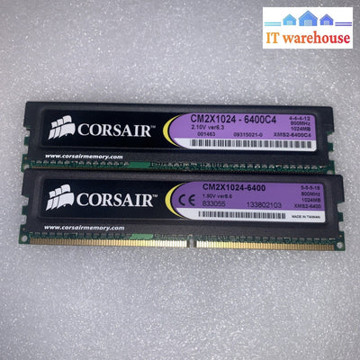 Corsair XMS2 2GB (2x1GB) DDR2-800 PC2-6400 Desktop RAM