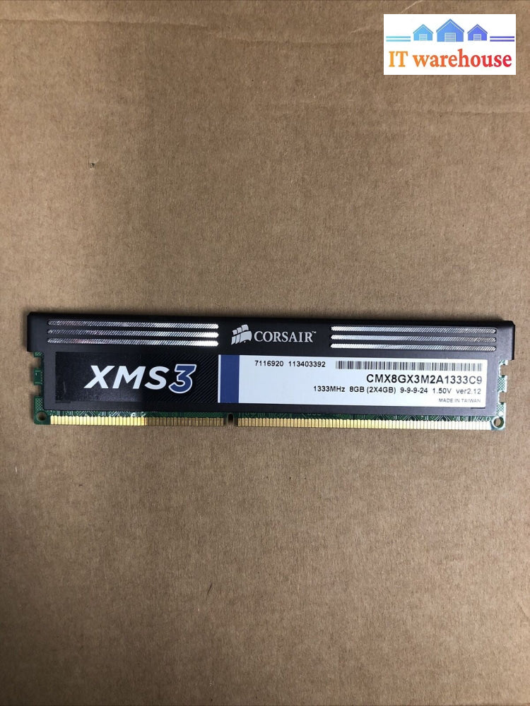+Corsair XMS3 4GB DDR3 1333MHz C9 Memory CMX8GX3M2A1333C9
