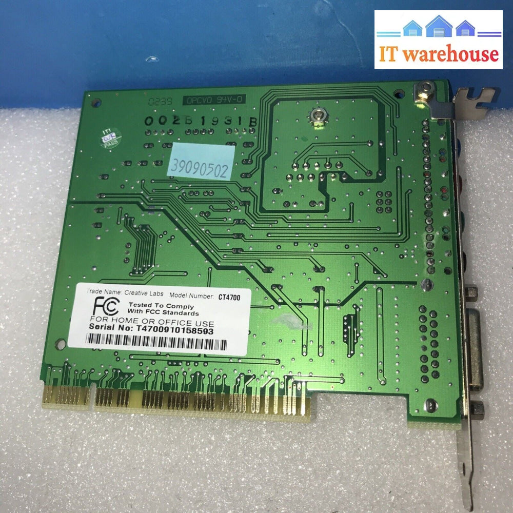 Creative SoundBlaster PCI 128 CT4700 PCI Sound Card. ~ New
