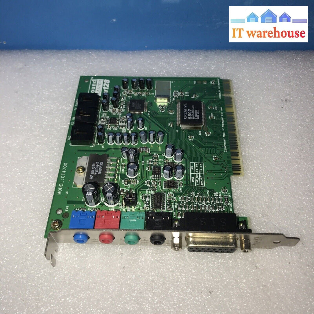 Creative SoundBlaster PCI 128 CT4700 PCI Sound Card. ~ New