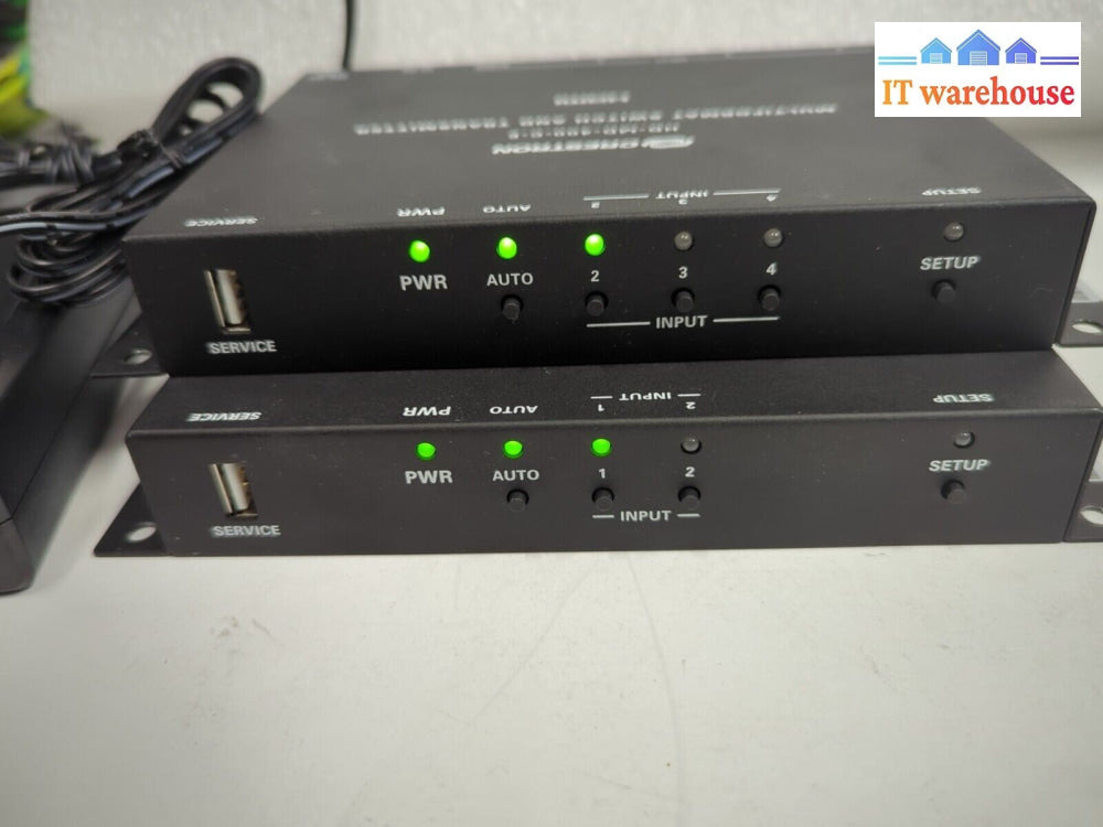 CRESTRON HD-MD-400-C-E HDMI Transmitter & Receiver Combo With Adapter -