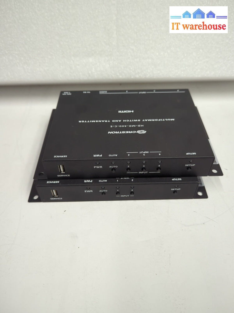 CRESTRON HD-MD-400-C-E HDMI Transmitter & Receiver Combo With Adapter