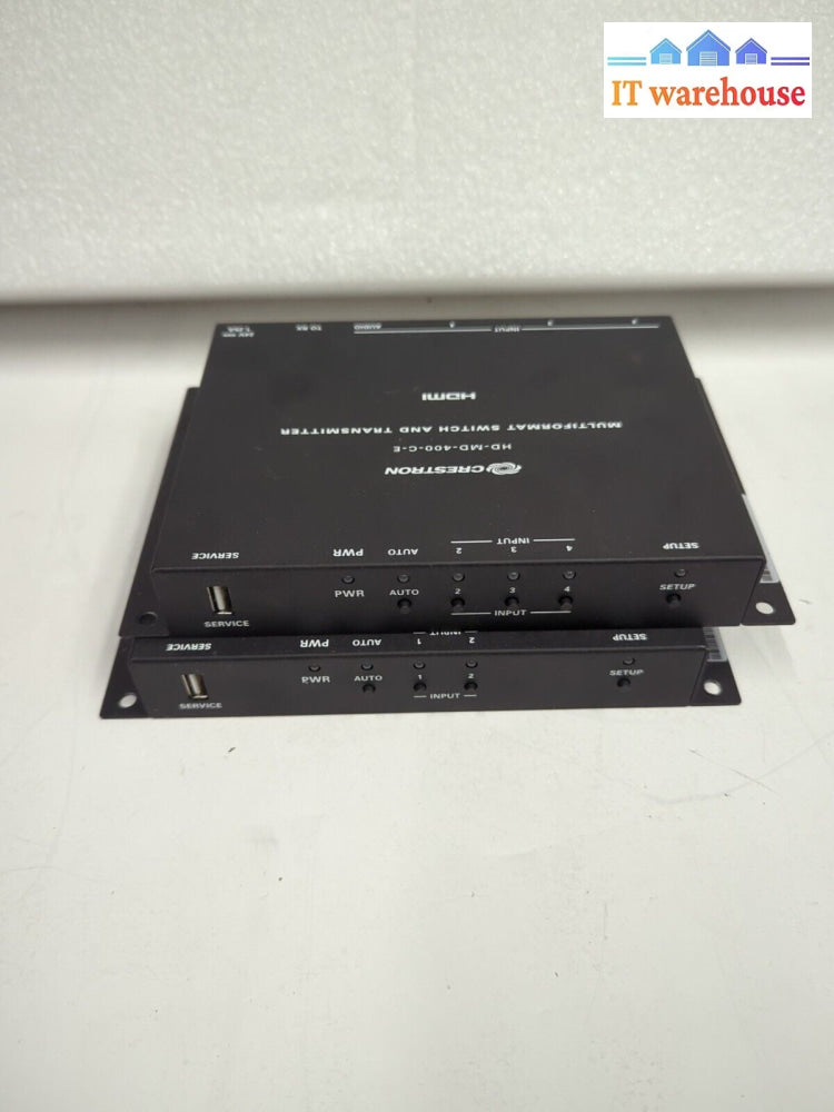 CRESTRON HD-MD-400-C-E HDMI Transmitter & Receiver Combo With Adapter -