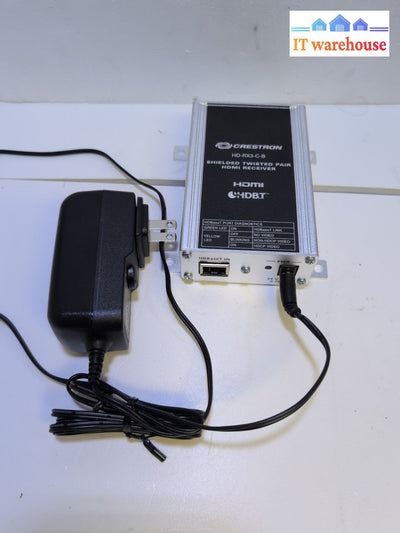 Crestron HD-RX3-C-B 4K HDMI over HDBaseT Receiver  W/Power Adapter -