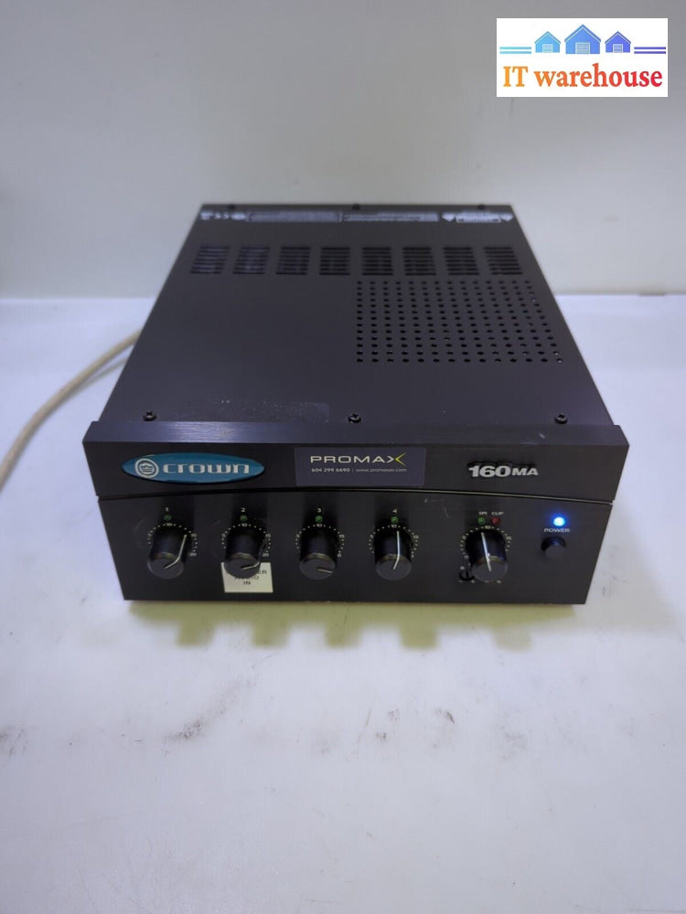 Crown Audio 160MA 4 x 1 60W Commercial Mixer/Amplifier -