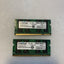 Crucial 4GB = 2x 2GB DDR2 800MHz PC2-6400 SODIMM Laptop Memory CT25664AC800