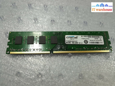 -  Crucial 8GB  DDR3-1600 PC3 CT102464BA160B  DIMM Desktop Ram/Memory