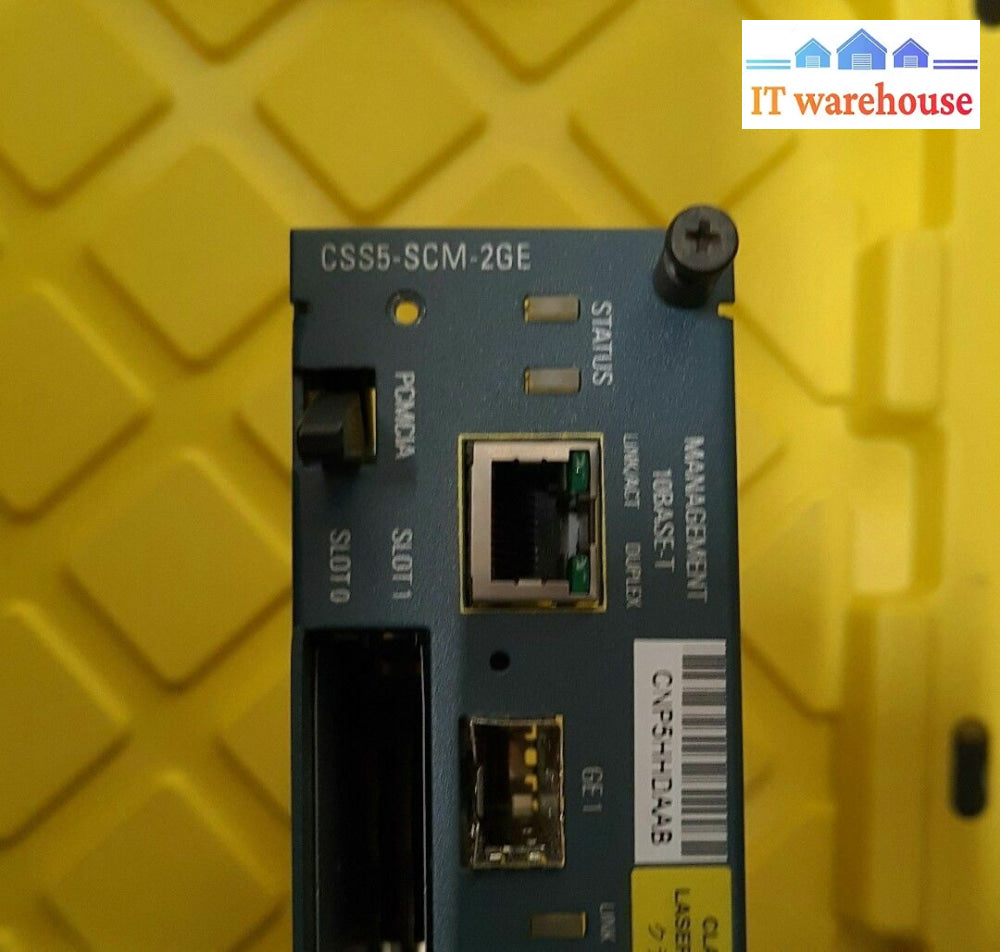 - Css5-Scm-2Ge Cisco Css 11500 Series 10Mb/S Switch Control Module @@@