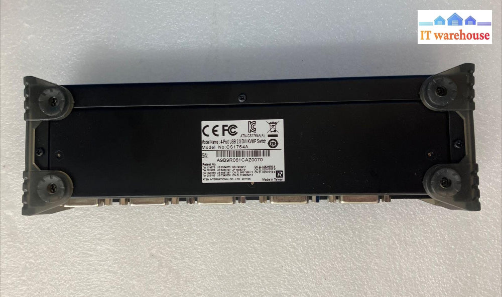 Cubiq Cs1764A Kvm Switch Dual-Link Dvi Usb Audio 4 Ports Output ~
