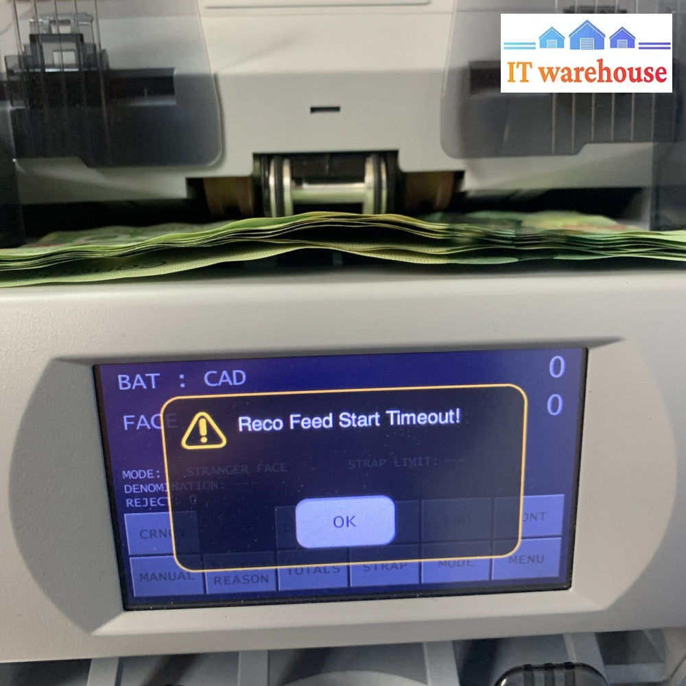 Cummins Allison JetScan 150 Currency Counter – Powers On, unknown
