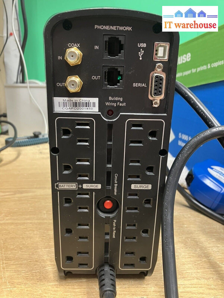 CyberPower 1000PFCLCD 1000VA / 600W Sine Wave AVR UPS 10 Outlets *Tested* ~