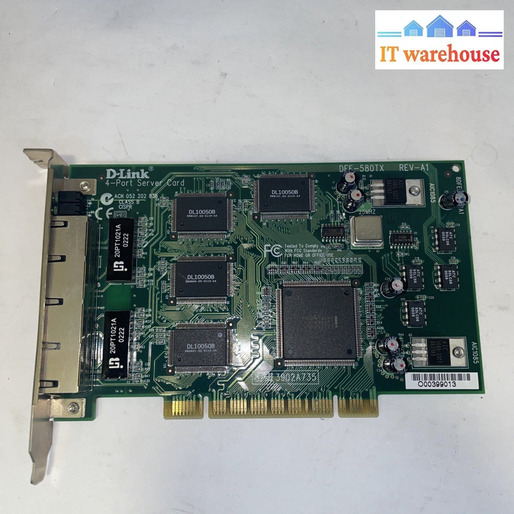 D-Link DFE-580TX Rev-A3 - 4-Port PCI Ethernet Server Adaptor