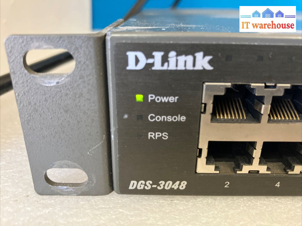 D-Link DGS-3048 48-Port 10/100/1000 Gigabit Smart Switch + 4-Port Combo SFP ~