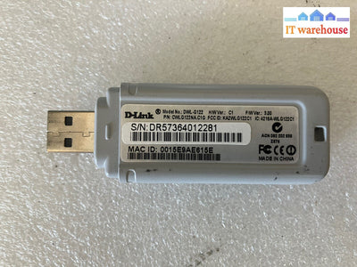 ~ D-Link DWL-G122 Compact Wireless USB Adapter 802.11g *Tested/Work*