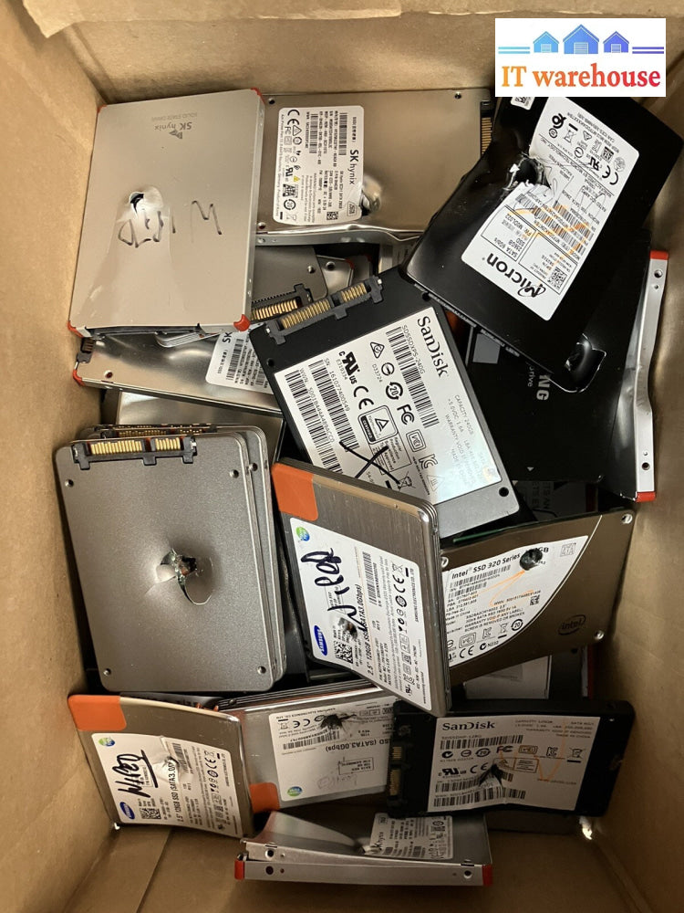 ~ Damaged Broken SSD 128GB/256GB For Parts or Repair (30pcs)