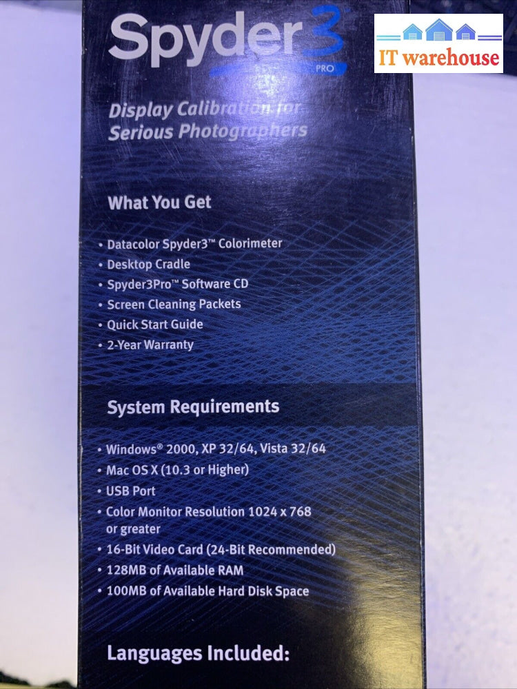 Datacolor SPYDER 3 Pro Computer Monitor Display Calibration for Photography