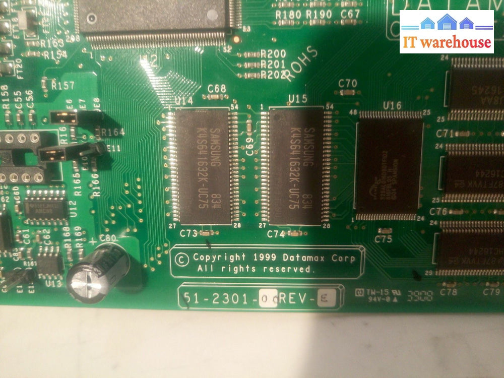 - Datamax 51-2301-00 I-Class Main Logic Board Serial/Parallel