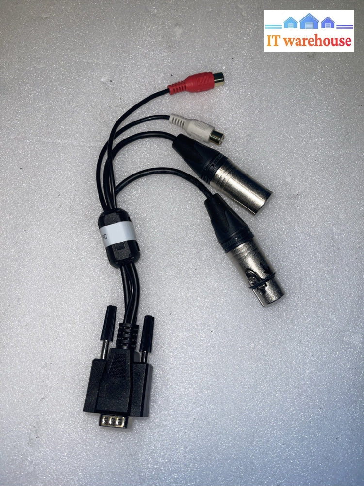 DB9 to XLR & RCA Breakout Cable Adapter Lead – RS232 Control / Audio I/O