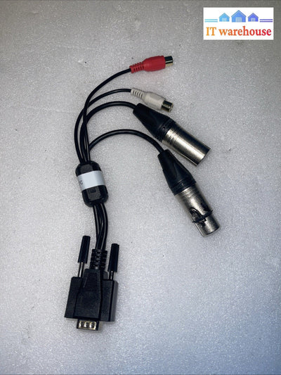 DB9 to XLR & RCA Breakout Cable Adapter Lead – RS232 Control / Audio I/O
