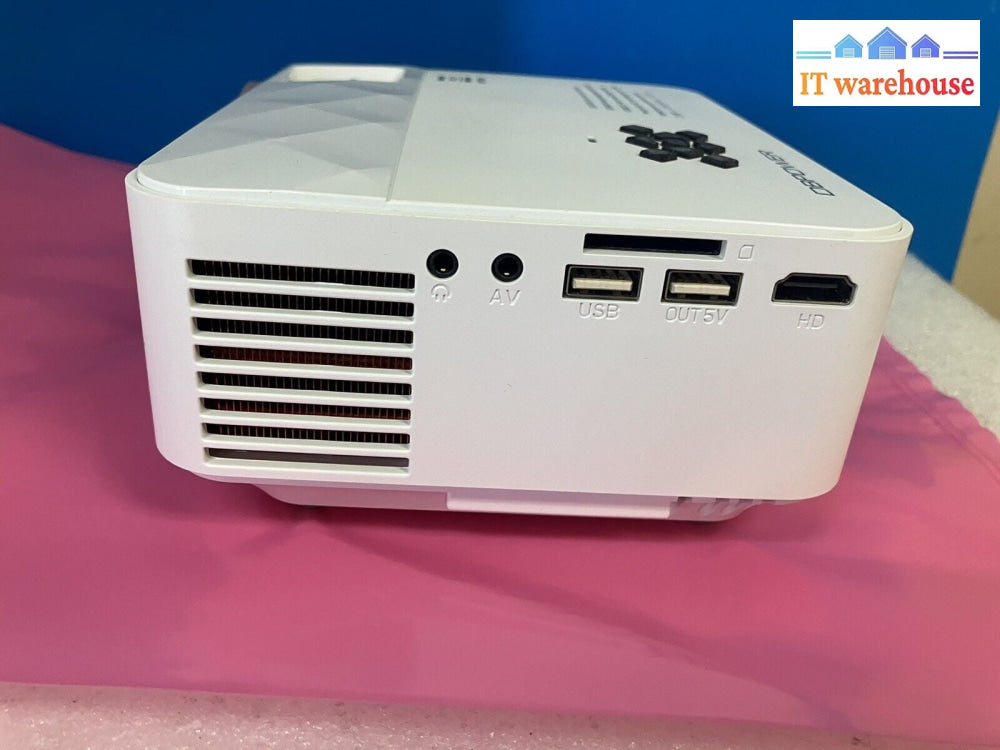 ~ DBPOWER LED Source Smart Projector USB HDMI VGA SD Card Port W/ Remote *Tested