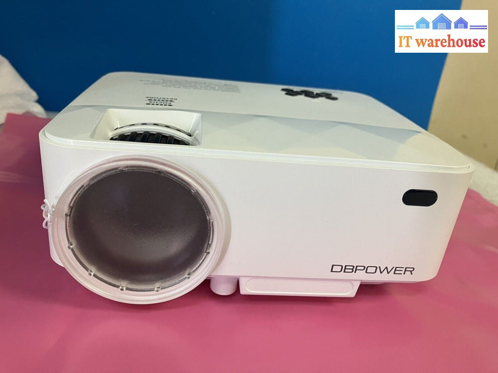 ~ DBPOWER LED Source Smart Projector USB HDMI VGA SD Card Port W/ Remote *Tested