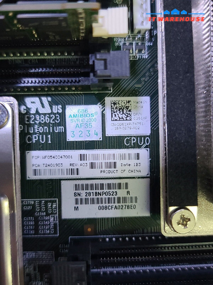 - Dell 0D61Xp D61Xp Poweredge C6100 Xs23 Node 2X X5650 Cpu + 32Gb Ram + Raid Card