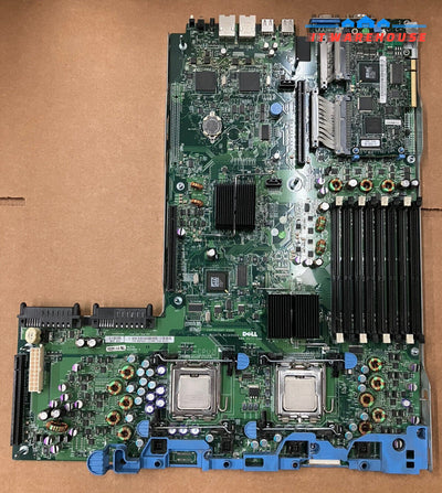 ~ DELL 0DT021 PowerEdge 2950 Motherboard W/ Two Intel Xeon SLABN & 0WW126 DRAC5