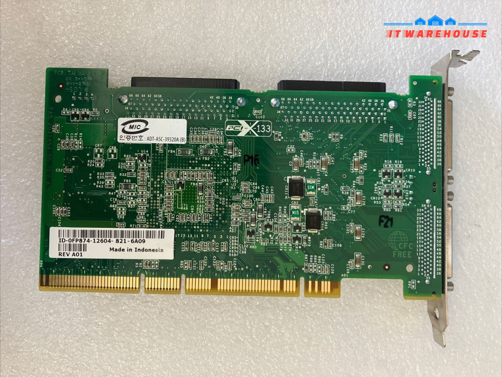 Dell 0FP874 FP874 PCI-X Ultra320 Dual Channel SCSI Network RAID Controller Card~