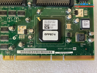 Dell 0FP874 FP874 PCI-X Ultra320 Dual Channel SCSI Network RAID Controller Card~