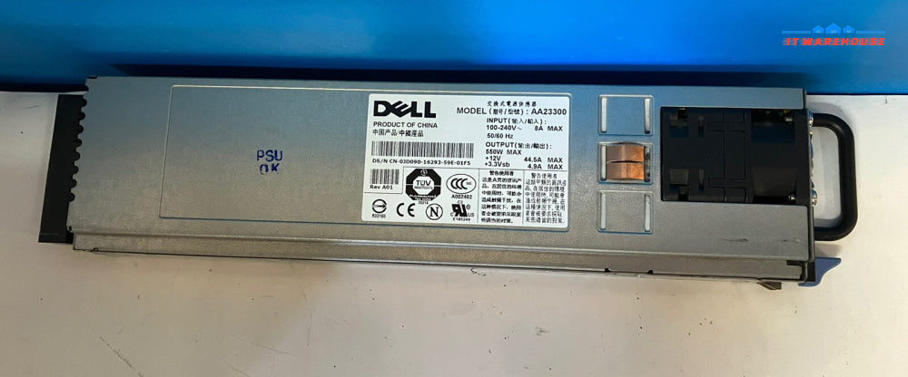~ Dell 550W Redundant Power Supply for PowerEdge 1850 0JD090 AA23300 110-240VAC