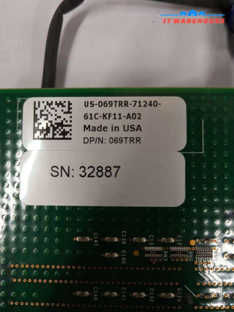- DELL 69TRR  Dual Port PCI-e RAID Controller Card 512MB with BBU Battery @@@
