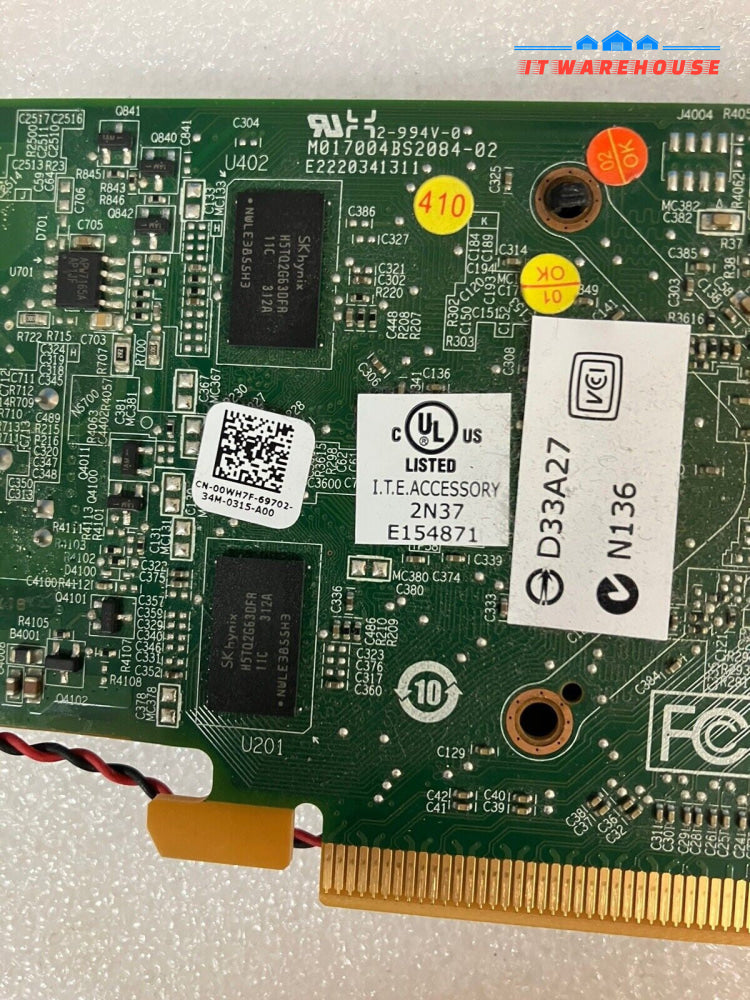 ~ Dell ATI Radeon HD 6450 1GB GDDR3 DVI DP PCIe Low Profile Graphics Card 00WH7F