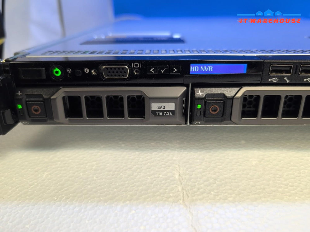 DELL Avignon HD NVR E34S001 With E3-1220 V5/8GB RAM/4x 1TB HDD/Rails Tested -