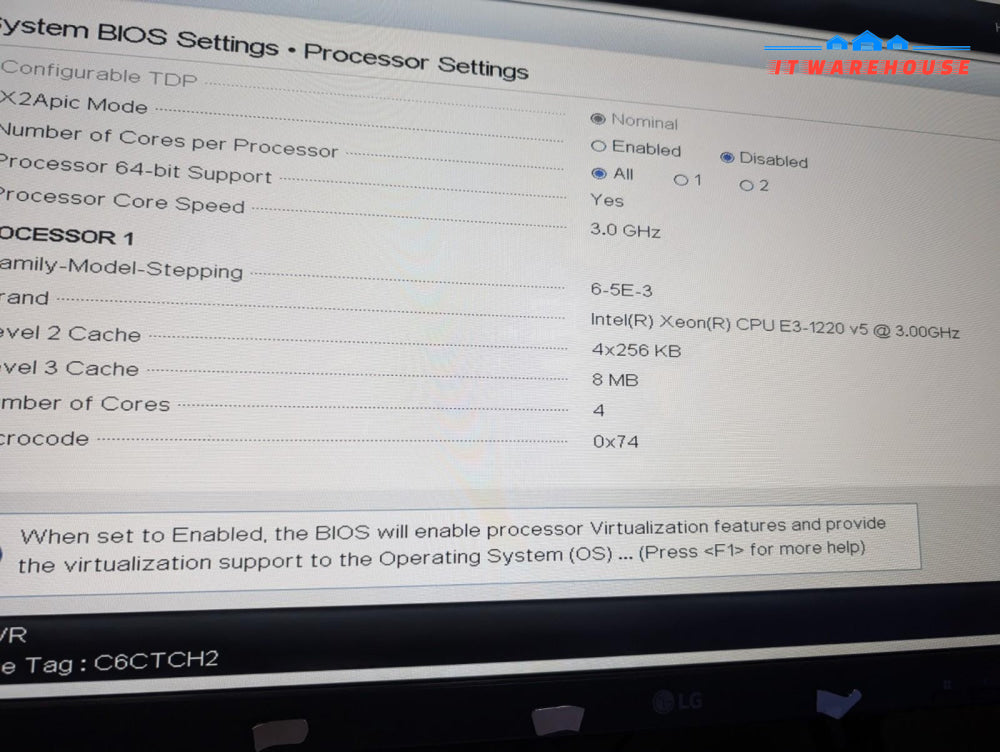 DELL Avignon HD NVR E34S001 With E3-1220 V5/8GB RAM/4x 1TB HDD/Rails Tested -